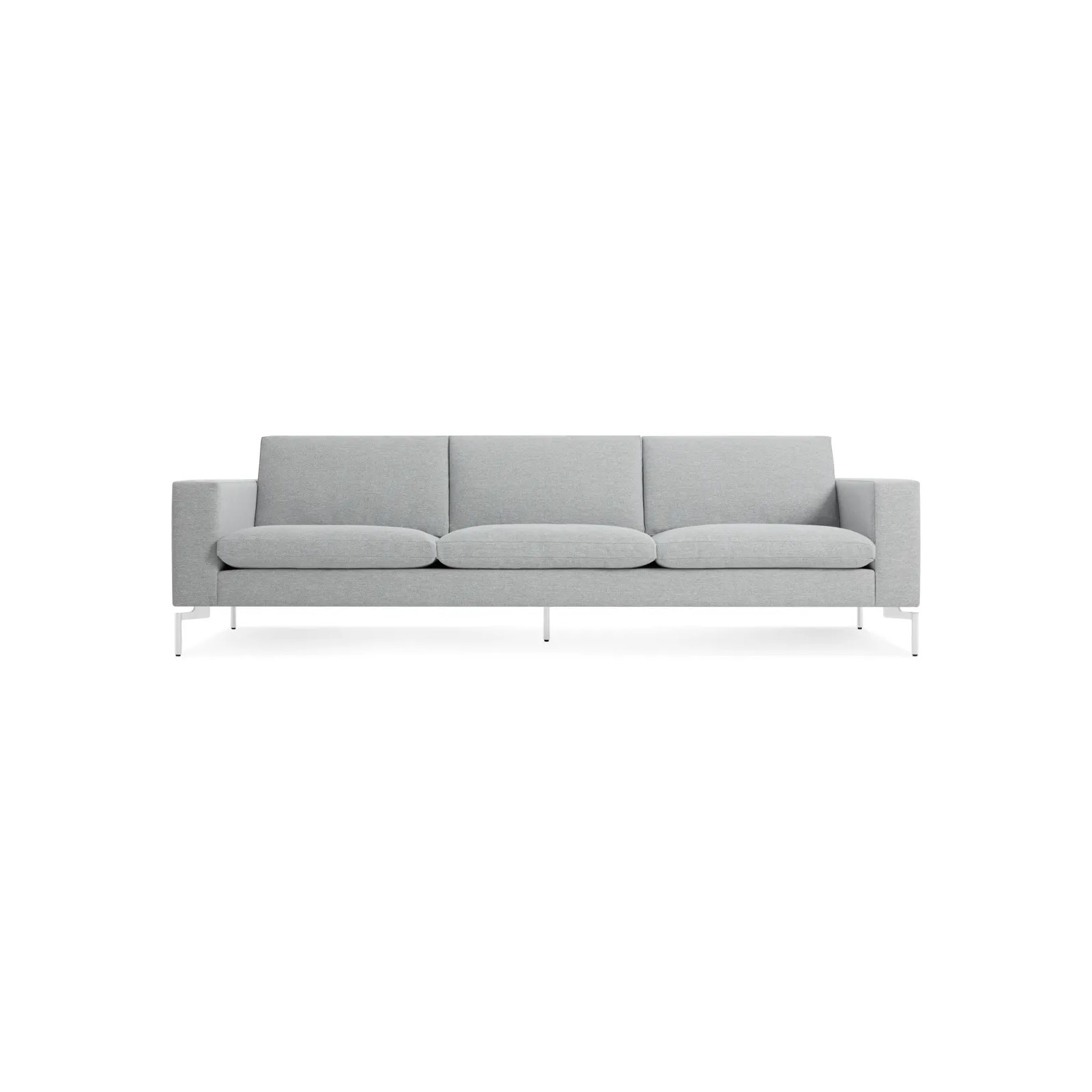 New Standard Upholstered Sofa, 32" H x 104" W x 35" D, White, Maharam Mode in Intaglio Crossweave