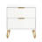 Dumbo 20" W Modern 2-Drawer Fluted Nightstand in White-1895428234