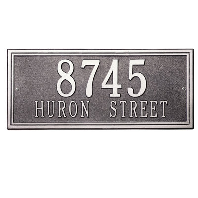 Double Line 2-Line Wall Address Plaque