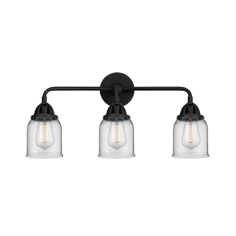 Shauna 3 - Light Vanity Light, Matte Black, LED, Clear