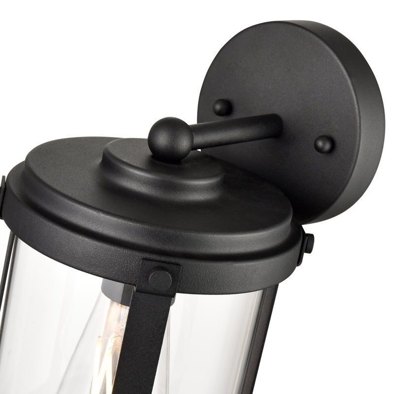 Aadison 1 Light Outdoor Wall Sconce, 11.4" H x 6" W x 7" D