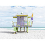 Miami Lifeguard Chair - 12Th Street Print by Richard Silver