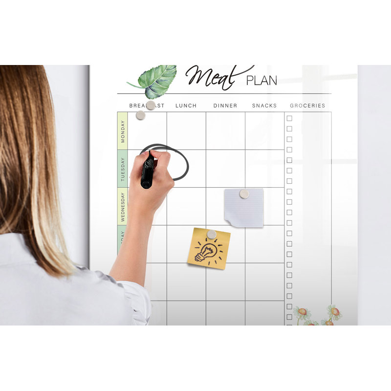 Magnetic Glass Dry Erase Board