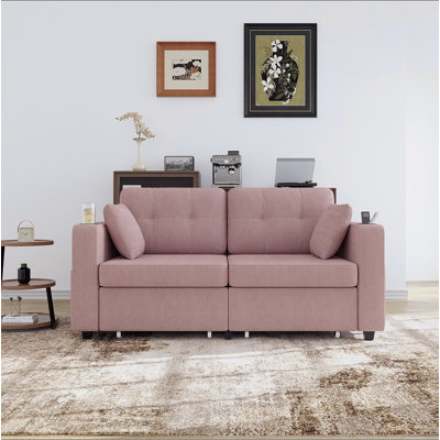 Upholstered 67.76 " Chenille Sofa