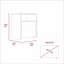 Ensemble de meubles de chambre à coucher 3 pièces | Commode + 2 tables de chevet | Noir / chêne clair | Panneau de particules | Bachelor Commodes