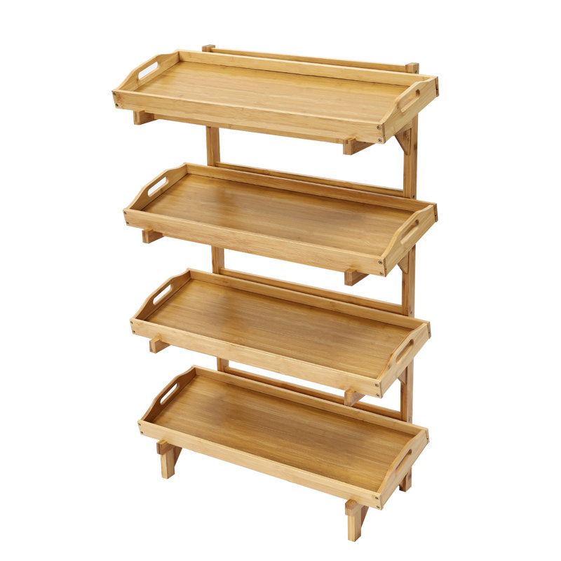 Étagère de rangement à 4 niveaux l 23,4 po Ranada, Bois