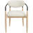 Riccio Performance Fabric Upholstered Dining Arm Chair-992955092-992955093
