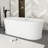 67" White Acrylic Freestanding Bathtub