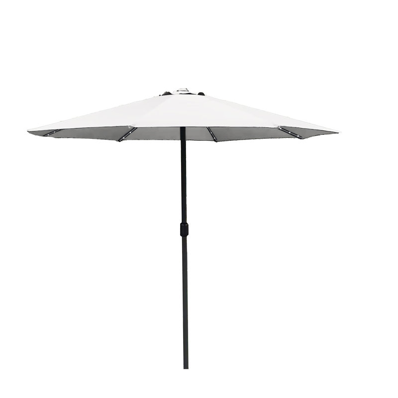 294cm Lighted Market Parasol, Beige