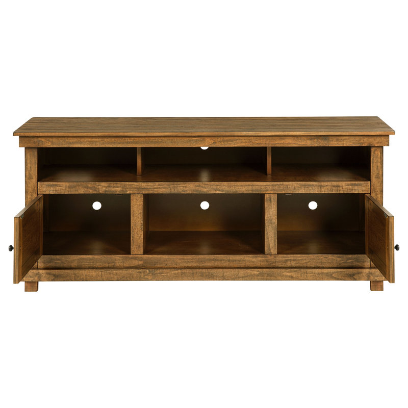 Style sophistiqué - Meuble télé Burnes Java, Brun délavé, 60"