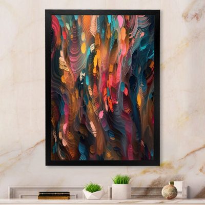Random Swirls Abstract - Abstract Canvas Print