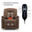 Aricella 39.3'' Wide Chenille Recliner With Massage & Heating & Cup Holder-149505812