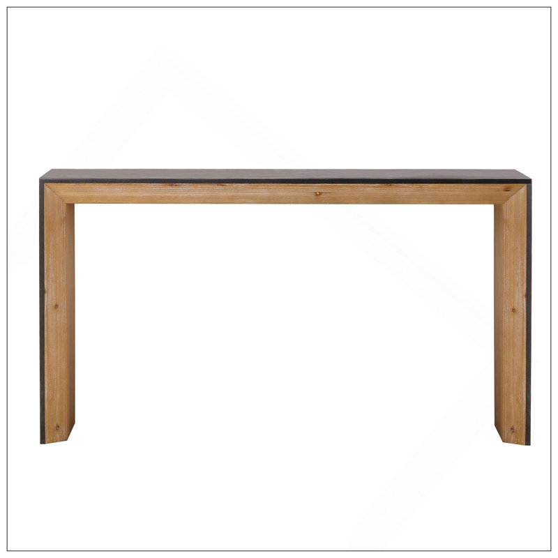 Console 59 pouces en bois moderne, table d'entrée, table de canapé - Design rustique et contemporain