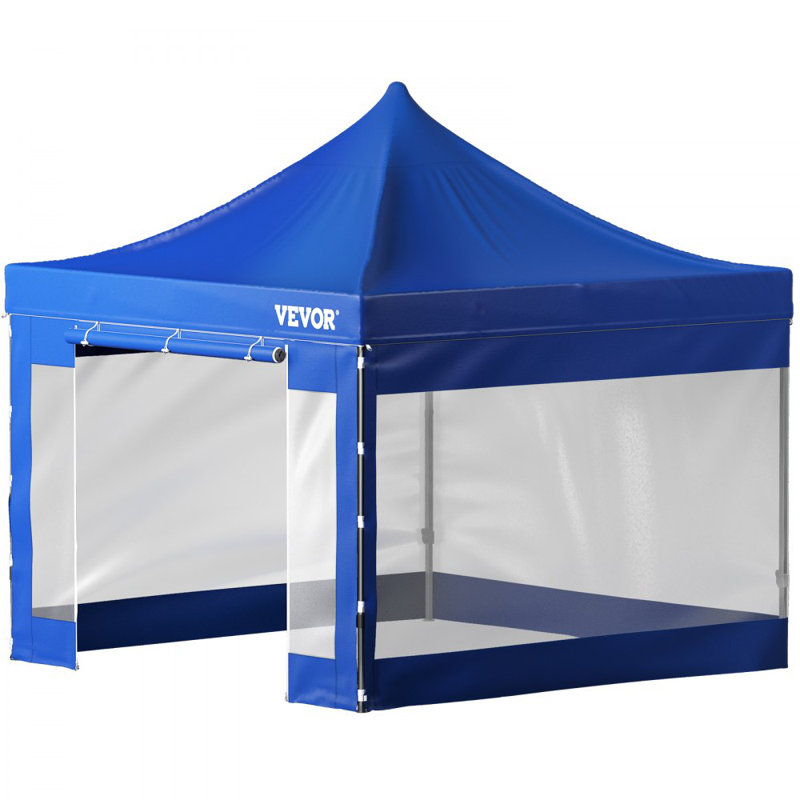Tente escamotable d'extérieur 10 x 10 pi, Bleu