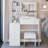 Versatile Bedside Cabinet with Advanced LED Mirror and Abundant Storage-1065452921