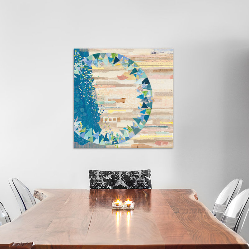 «The Calm and the Storm», impression sur toile tendue, H 18 po x l 18 po x P 1,5 po, Toile avec cadre noir, Pas de tapis