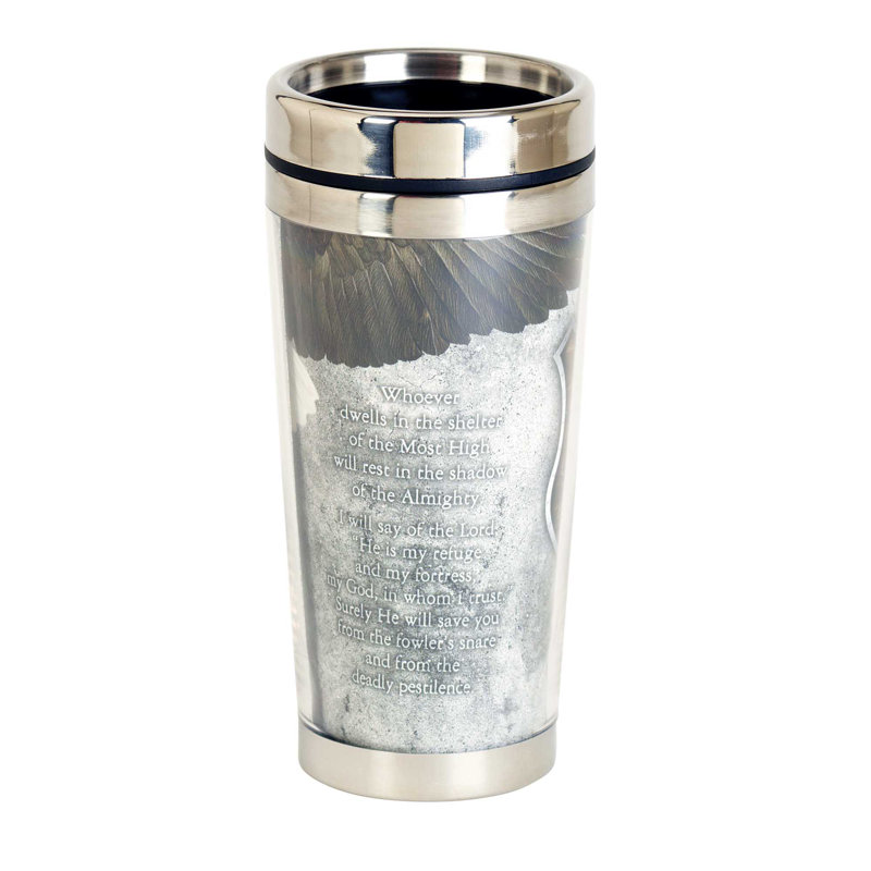 Tasse de voyage Psalm 91 Eagle 16 oz