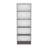Home 4 Shelves Bookcase With Multi-Tiered Storage -Matt Gray / White -Office-1153666746