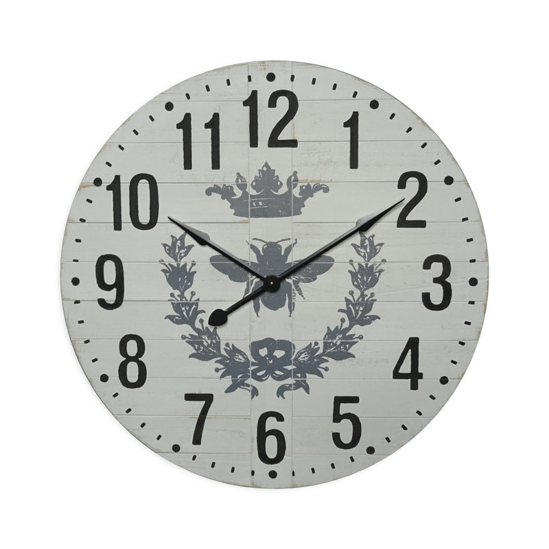 Très grande horloge murale 35 po