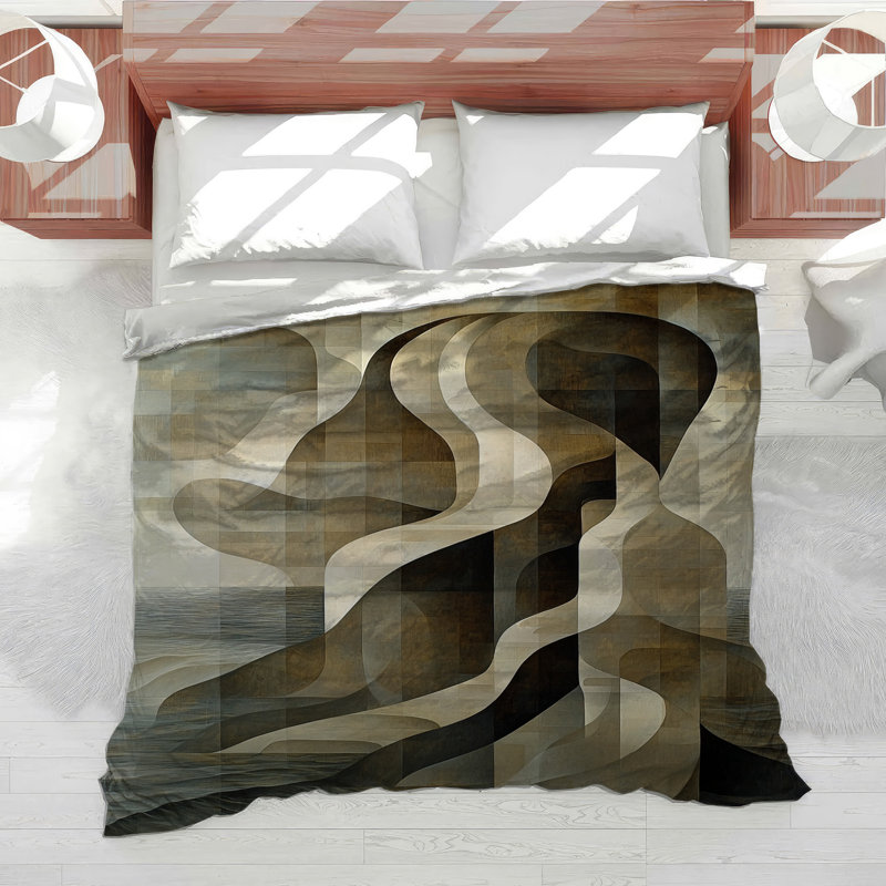 Abstract Landscape Bedding Abstract Comforter Dark Academia, Twin XL Comforter