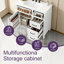 Meuble-lavabo autoportant 36 po - comptoir en céramique, structure en bois massif et armoire en MDF avec tiroir rabattable-462241417-462241412