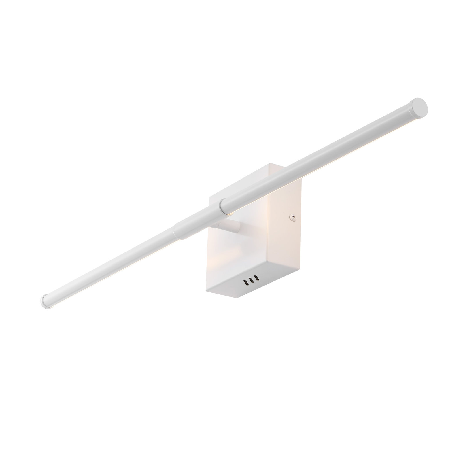 Gallatin Single Light Dimmable LED Armed Sconce, White
