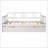 Full Size Pine Wood Daybed with Twin Pull-Out Trundle - White Space-Saving for Small Living Areas-309062016-309062018