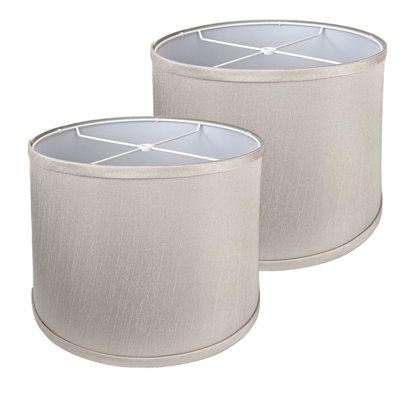 Easy Assembly Hardback Drum Lamp Shade, 2-Pack