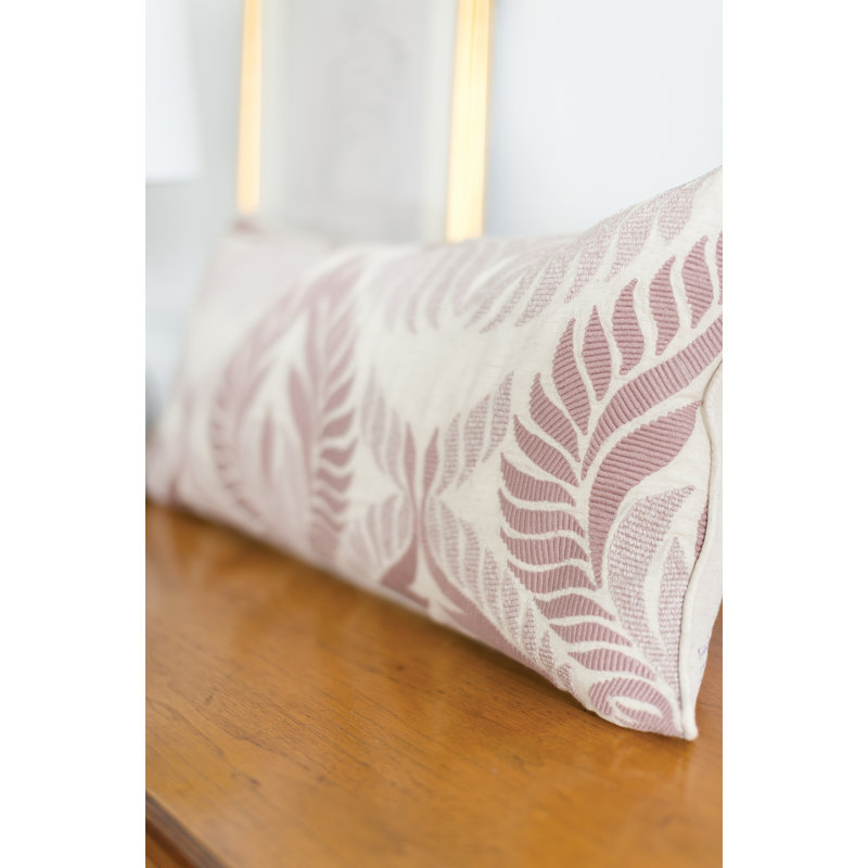 Hirst Embroidered Cotton Blend Throw Pillow
