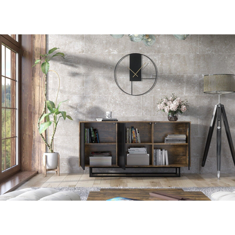 Erentraud 160cm Sideboard, Black