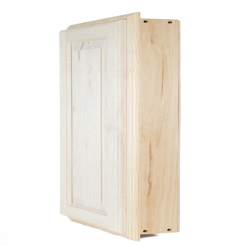 15.5'' W 19.5'' H Recessed Framed Medicine Cabinet with Mirror Adjustable Shelves