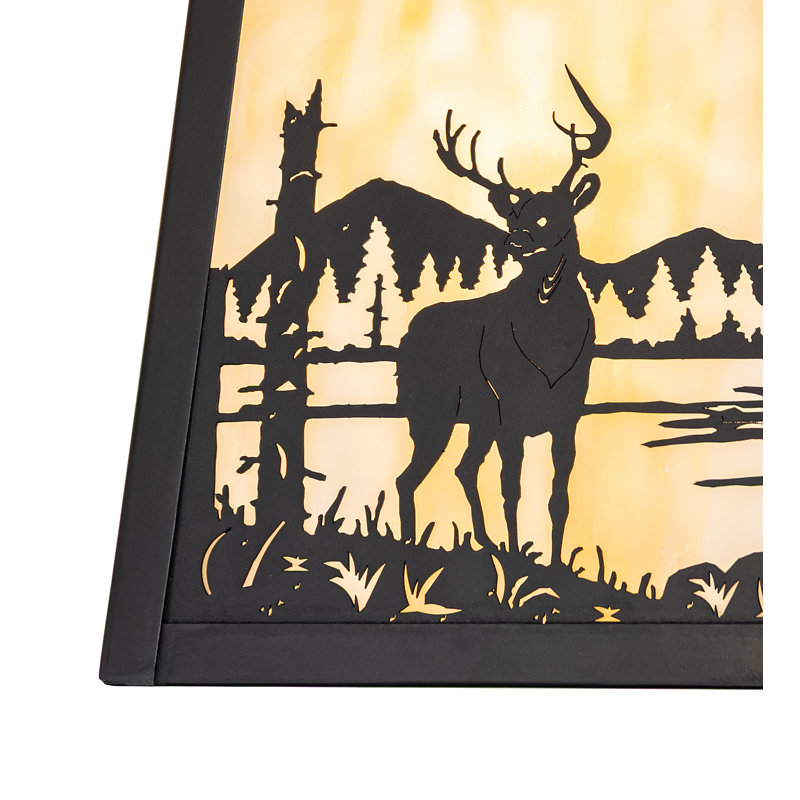 9" Wide Stillwater Deer Creek Left Wall Sconce