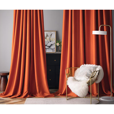Zoanne Room Darkening Curtain Single Panel