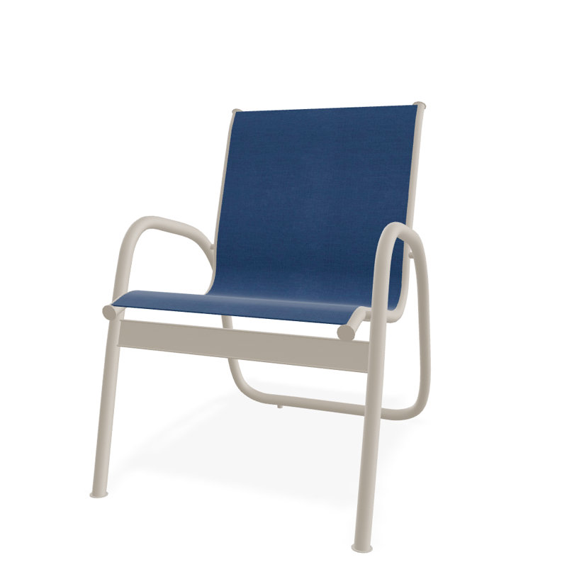 Fauteuil de patio Gardenella, Cobalt 35D Sunbrella®, Désert texturé