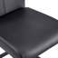 Chaise d'appoint moderne à dossier haut en similicuir Pu