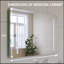 Versatile 32 X 24 In. Aluminum Dimmable Surface Mount Medicine Cabinet With Mirror, LED And Shelves