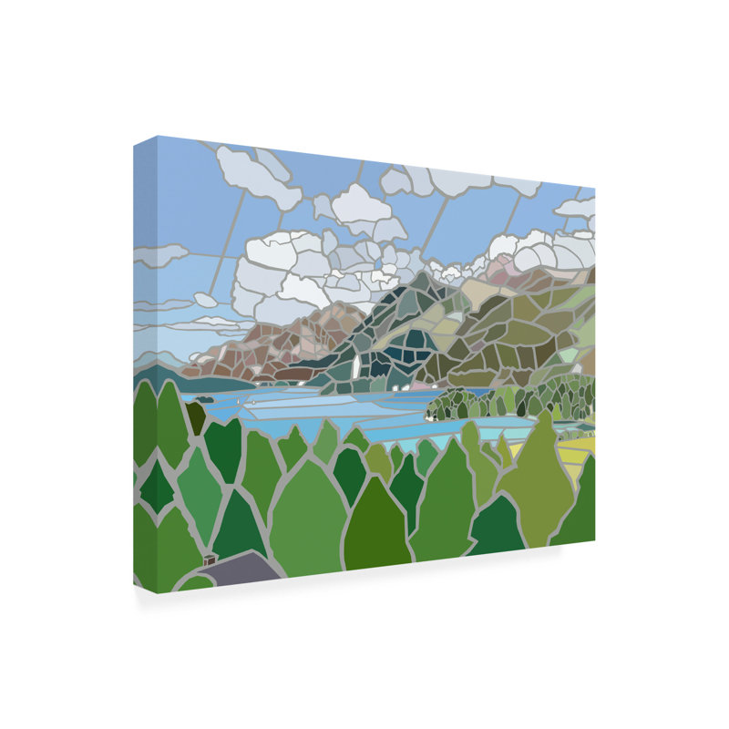 Art sur toile, Jonathan Mandell Sils Maria, H 14 po x l 19 po