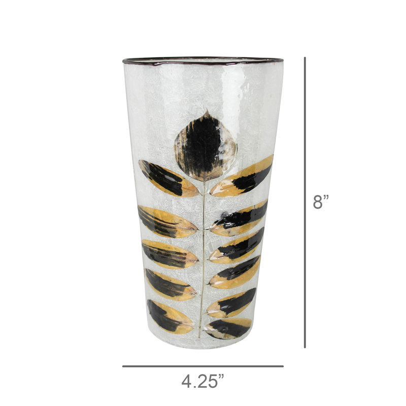 Vase en émail peint