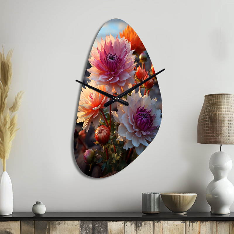 Zeiter - Grande horloge murale 3D en forme de désert, Moyenne