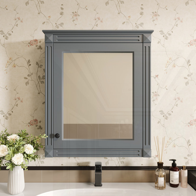 Armoire de rangement murale pour pharmacie, Gris