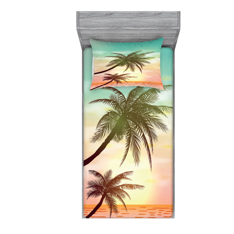 Microfiber Sheet Set, Twin Sheet Set with Fitted Sheet