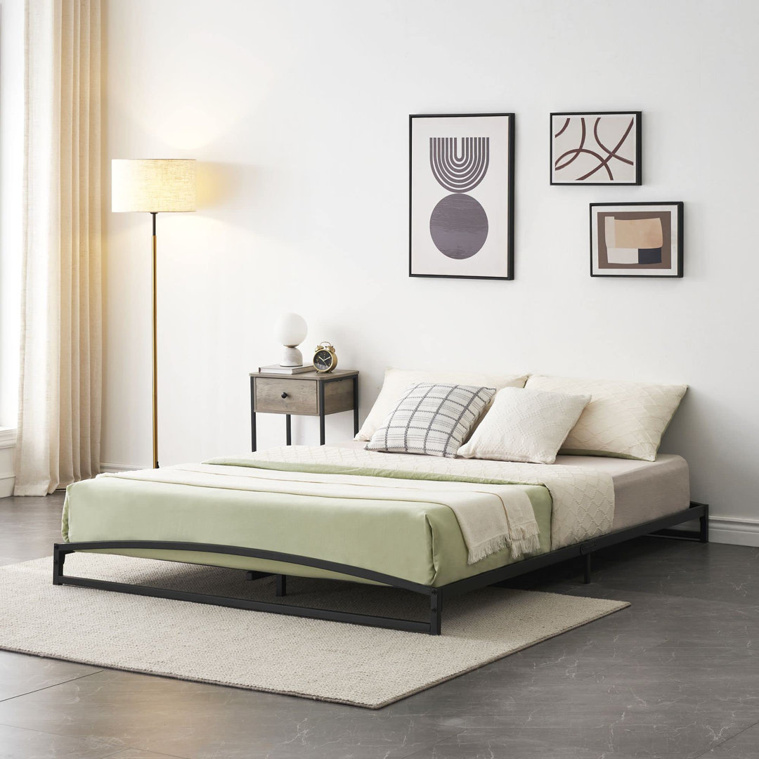 Elrena Metal Open-Frame Bed Ebern Designs