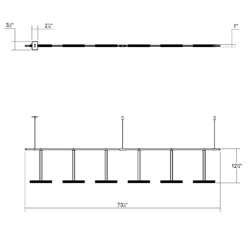 Suspenders® 12 - Light LED Chandelier