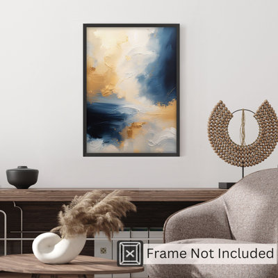 «Abstract Brushstroke Elegance I», reproduction d'art non encadrée