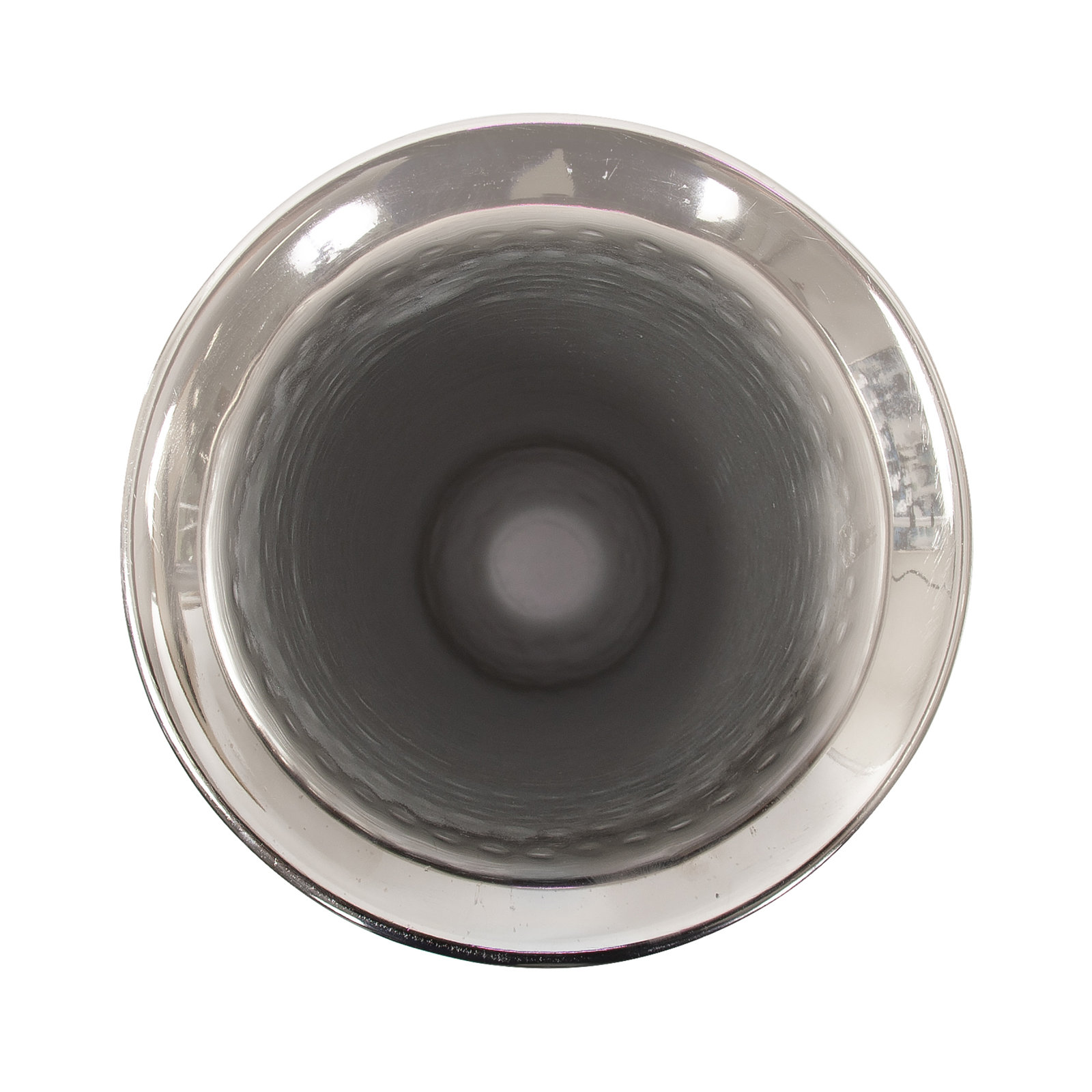 Torvi Handmade Aluminum Table Vase, Silver, 20" H x 8" W x 8" D