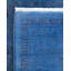 Tapis bleu / bourgogne / gris surdimensionné nouvel âge 6 pi 1 po x 8 pi 6 po Overdyed