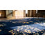 Hand Knotted Wool Area Rug in Blue