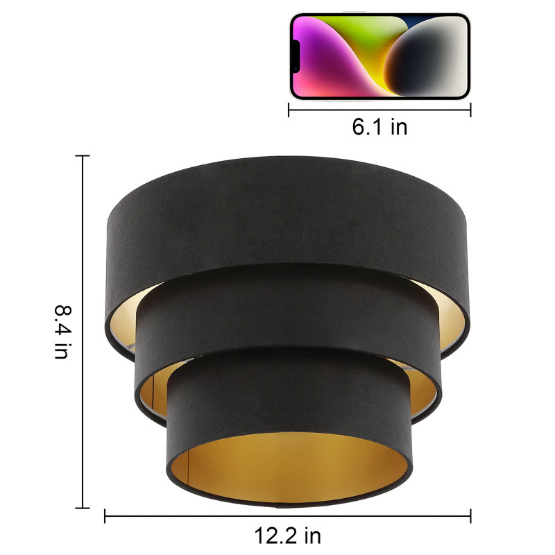 Bay Isle Home™ Diameter 12.2" Lamp Shades for Floor Lamps Pendant