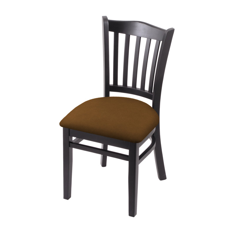 Hampton 18'' H Upholstered Beech Side Chair, Black, Canter Thatch
