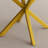 Modern And Simple Round Dining Table With Extendable Blades, Carbon Steel X-Shaped Base, Sturdy And Durable
